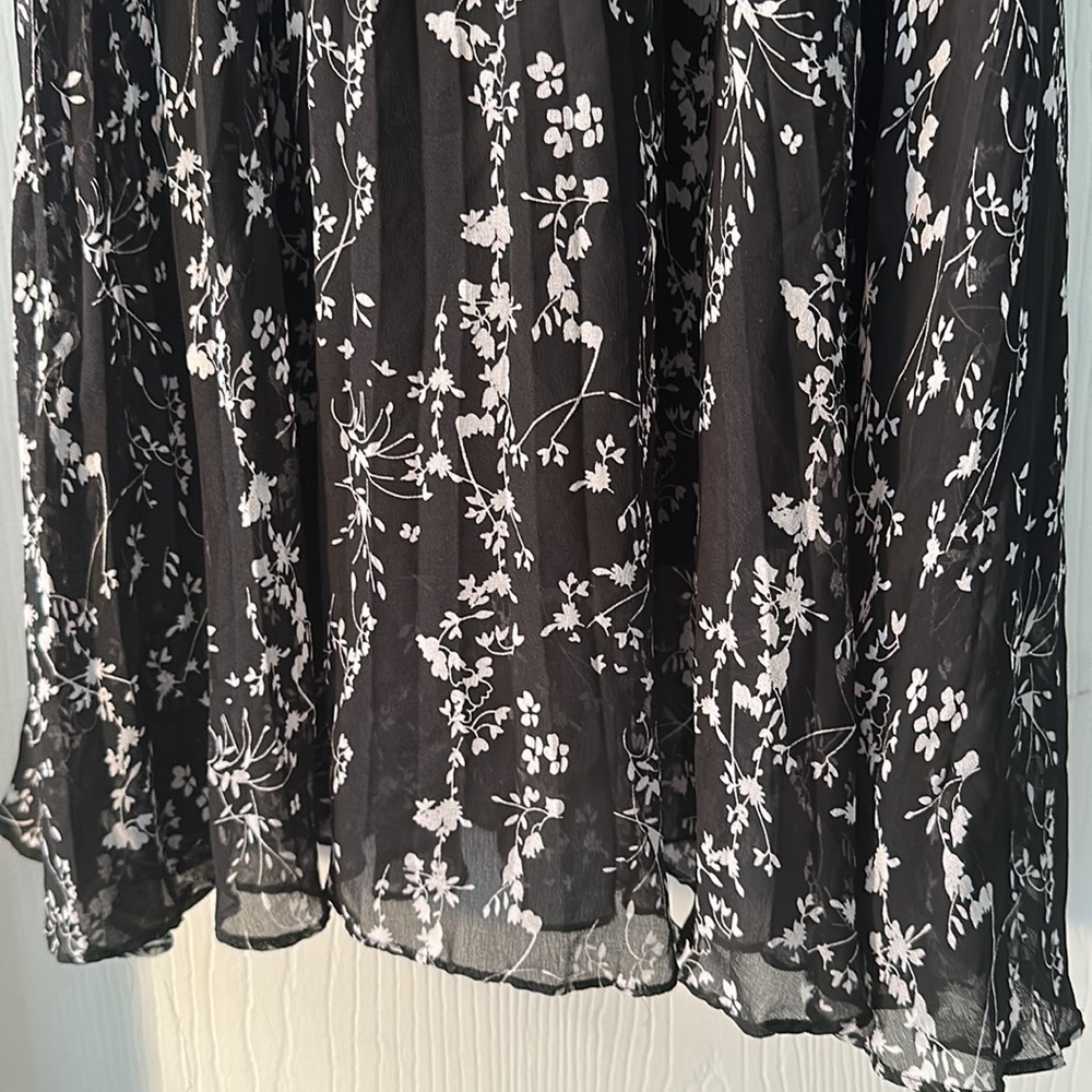 ba&sh Black White Floral Midi Long Skirt - Picture 2 of 6